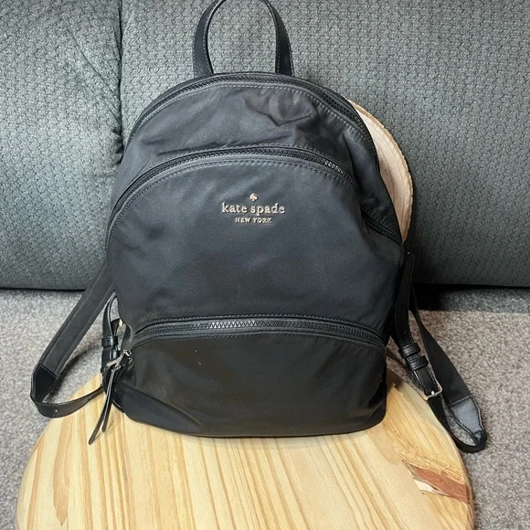 kate spade | Bags | Kate Spade Karissa Black Nylon Backpack  display picture 2